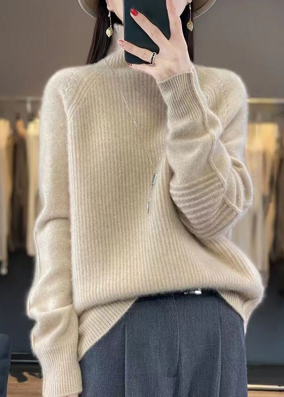 Pull en Maille Turtleneck Ample pour Femme 1