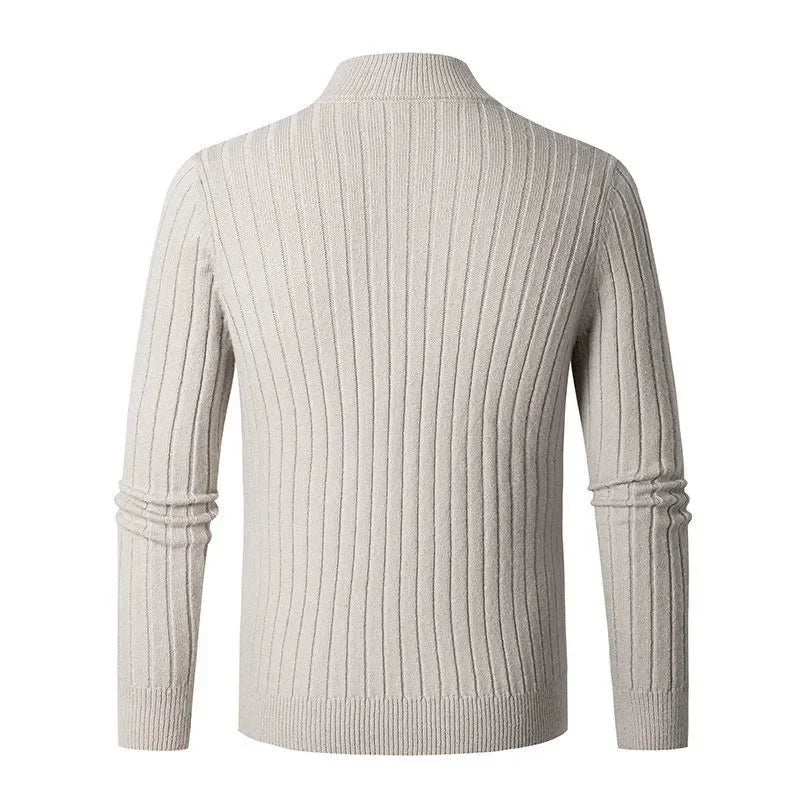 Pull en Tricot Demi-Zip pour Hommes Moderne 3