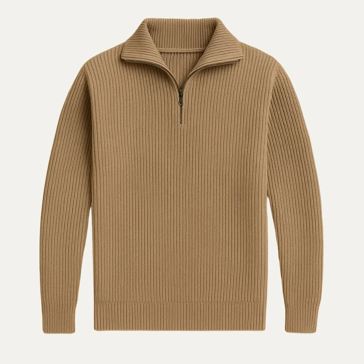 Pull pour hommes à quart de zip moderne 1