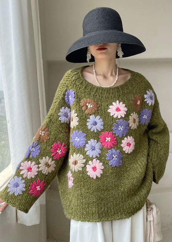 Pulls en Tricot Floral pour Femme 3