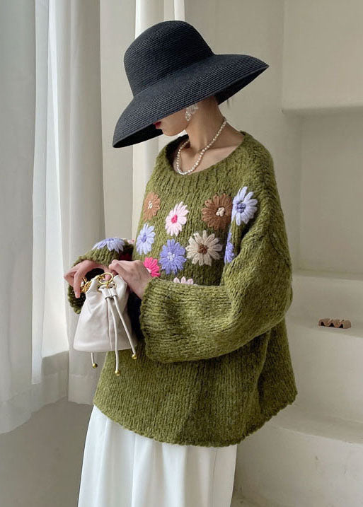 Pulls en Tricot Floral pour Femme 4