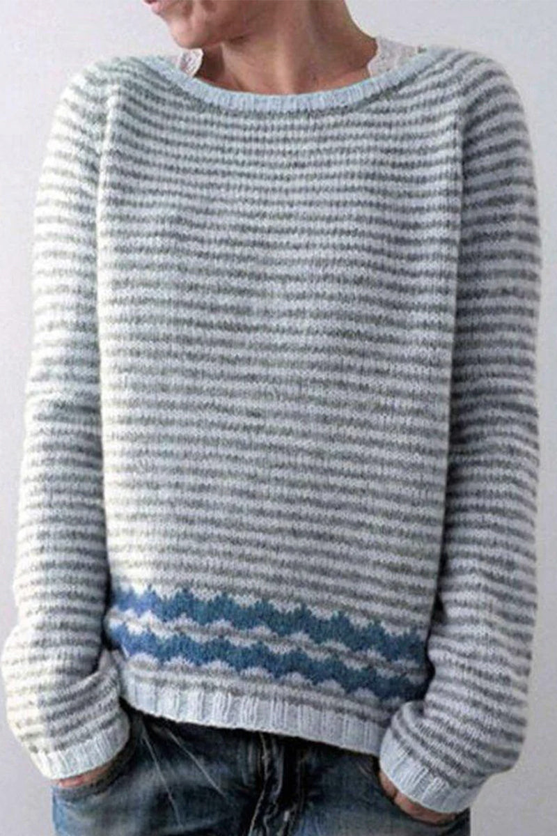 Pulls pour hommes à col rond avec détails en contraste 2
