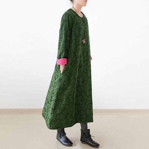 Robe Caftan Femme Grande Taille Style Brodé 1