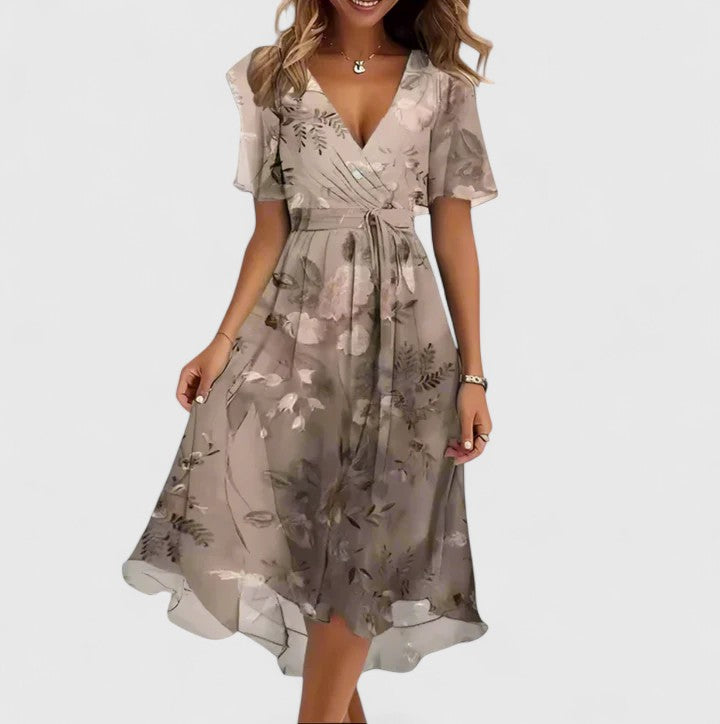 Robe Courte Femme à Motif Floral 7