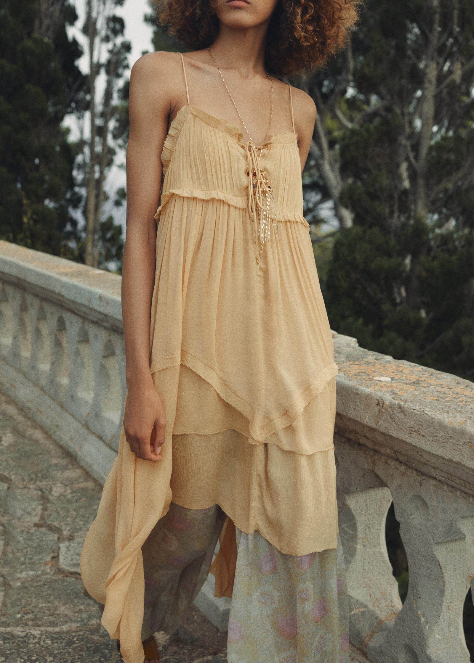 Robe D'Été Femme À Volants Asymétriques Style Patchwork Chic 0