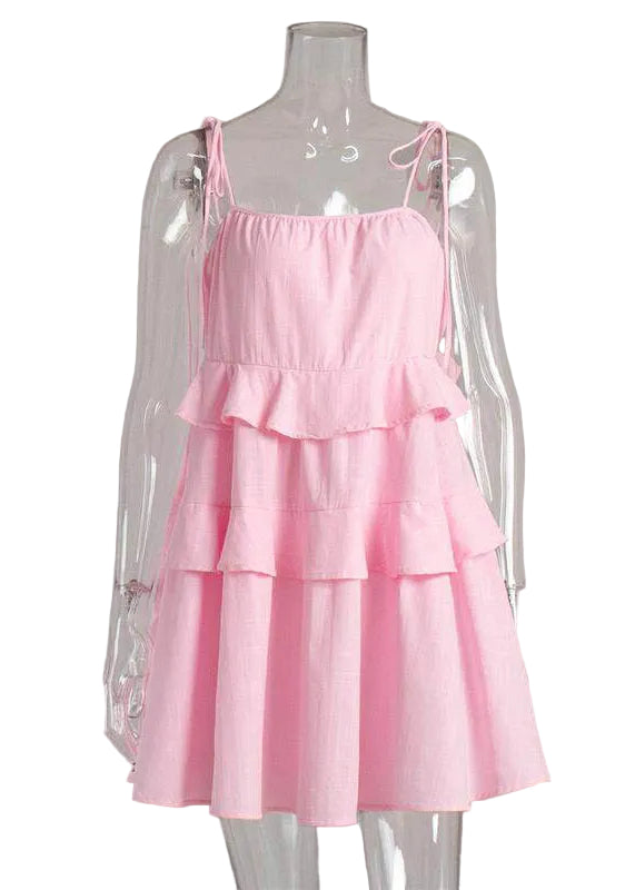 Robe D'Été Femme À Volants Chic 3