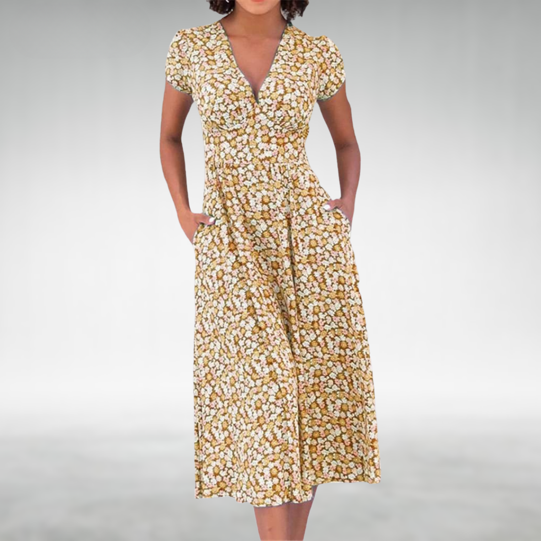 Robe D'Été Femme Chic Florale Longue 3