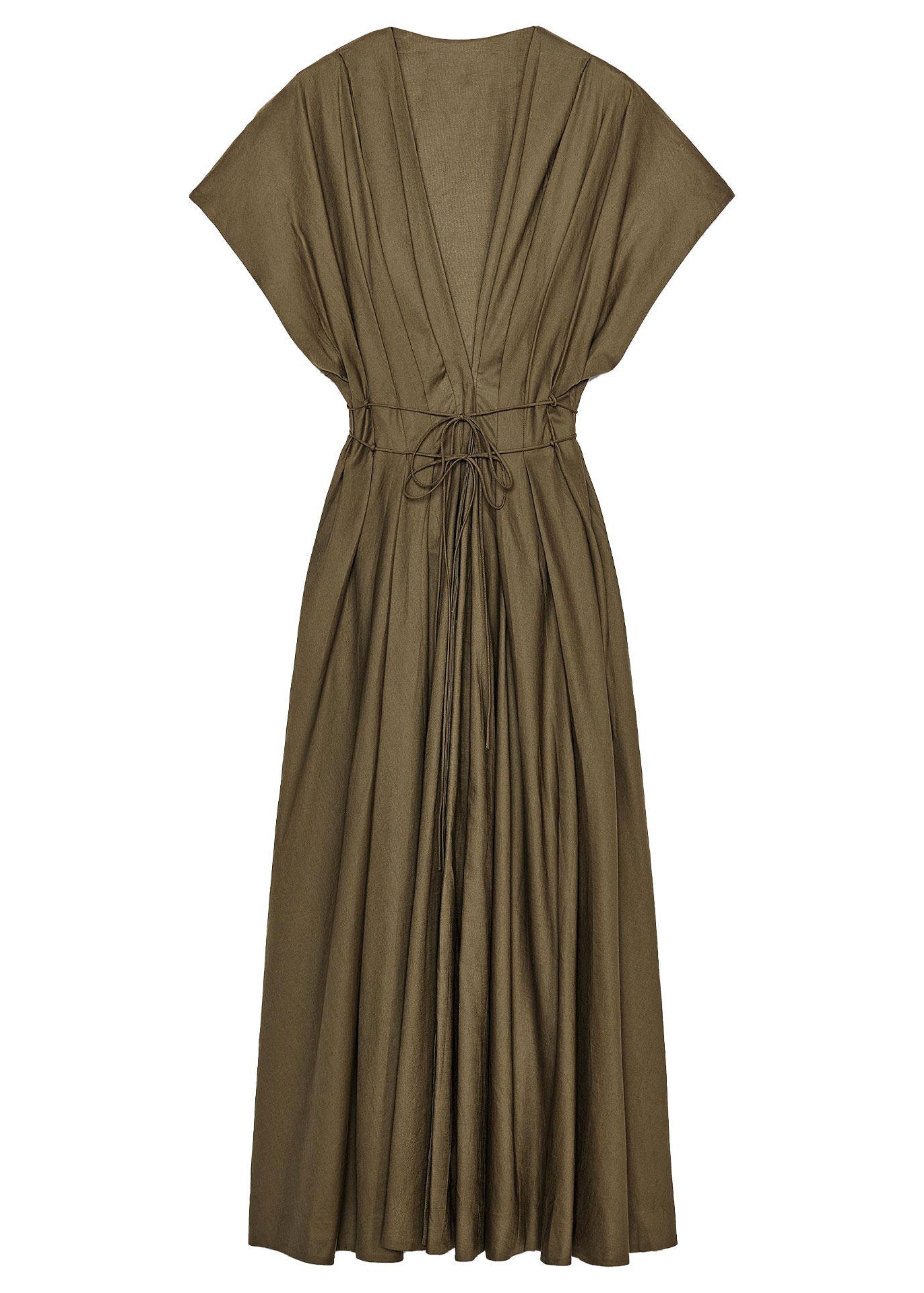 Robe D'été Femme Col En V À Lacets Chic 4