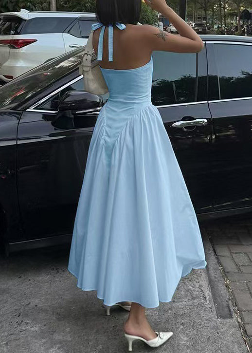 Robe D'été Femme Col En V À Ourlet Large Chic 3