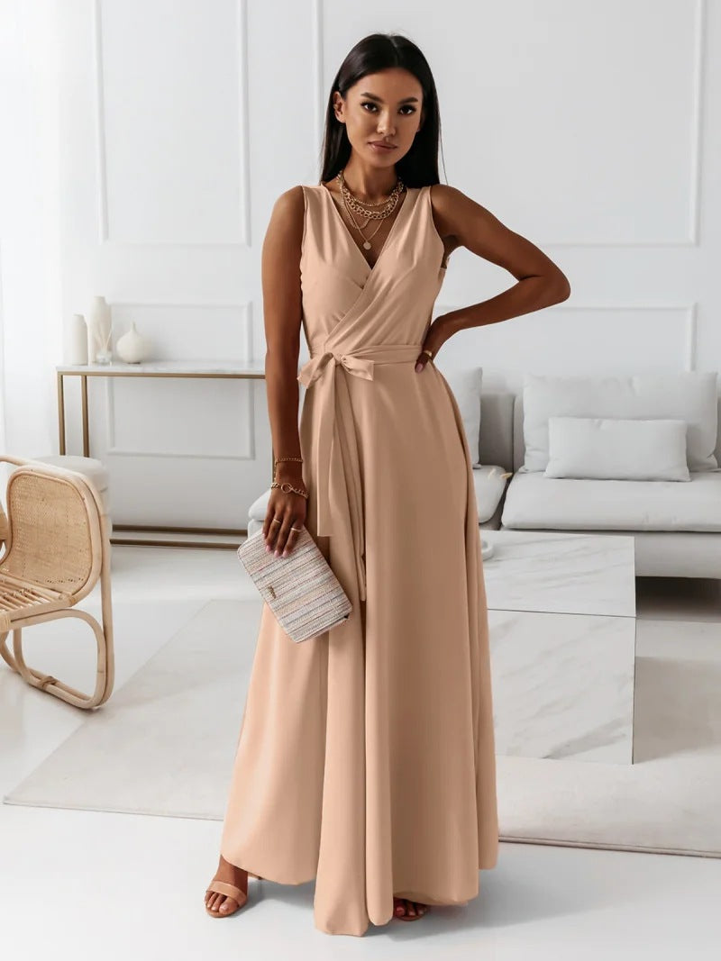 Robe Femme Col V Élégante 4