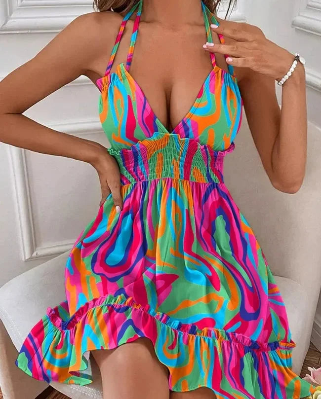 Robe Femme Débardeur Col en V Profond 7