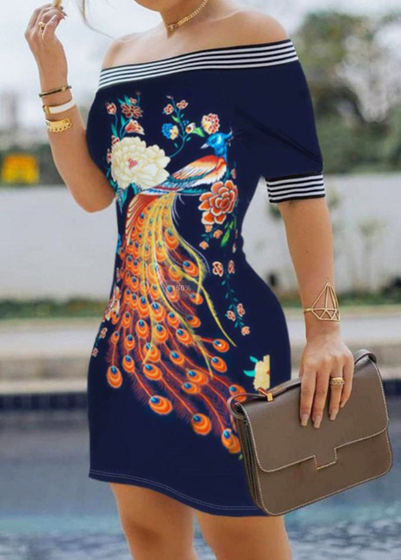 Robe Femme Enveloppante à Épaules Dénudées Style Estival 2