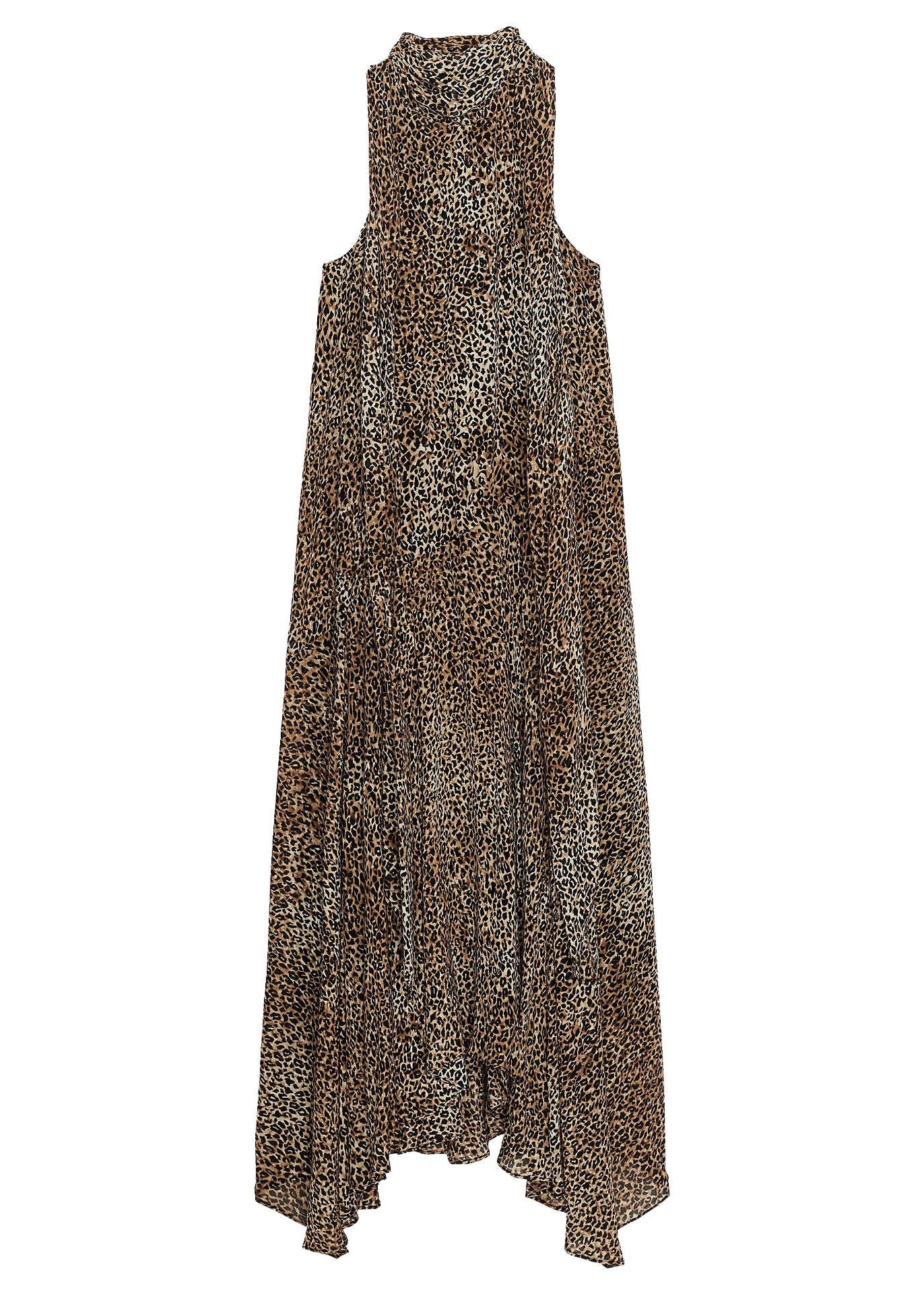 Robe Femme Sans Manches Imprimé Léopard Patchwork 4