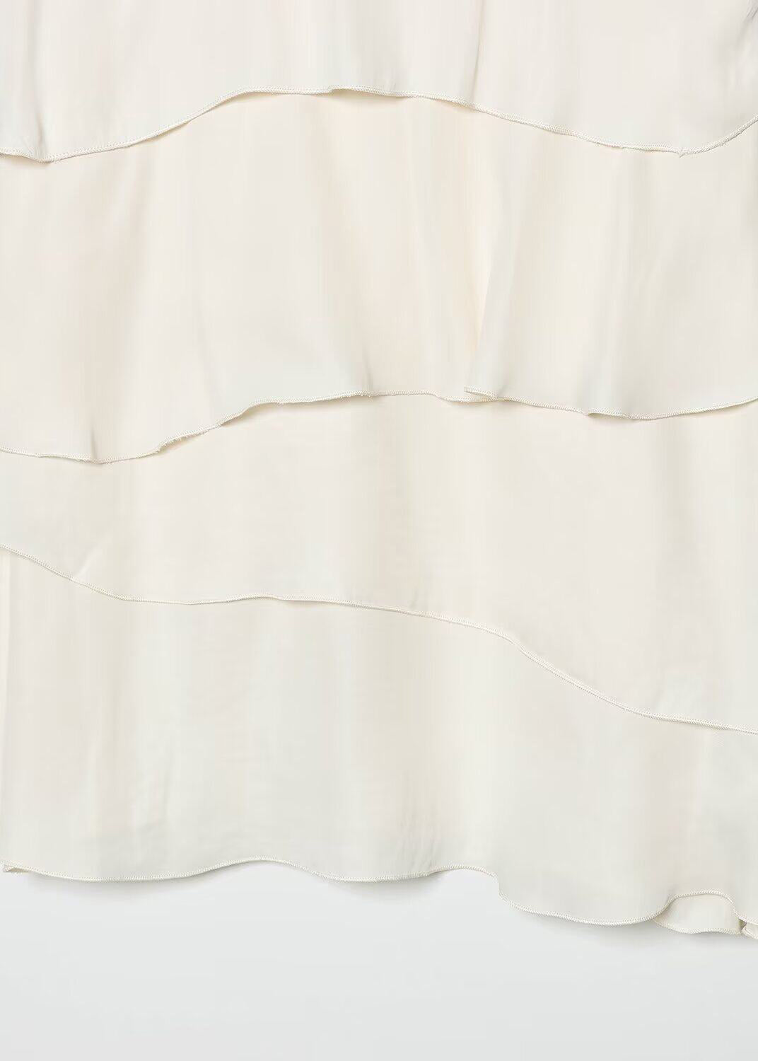 Robe Femme Superposée à Lacets Style Thé pour Été 4