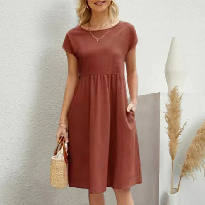 Robe Femme à Encolure Ronde Chic 3