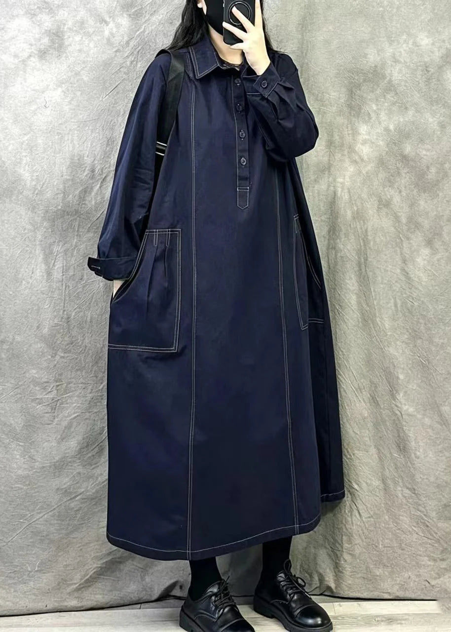 Robe Longue Femme Ample avec Poches Oversize 1
