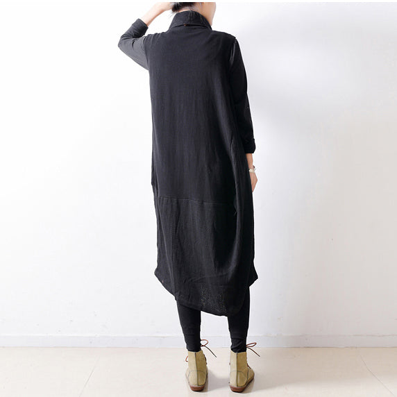 Robe Longue Femme Caftan Patchwork Automnal Grande Taille 3
