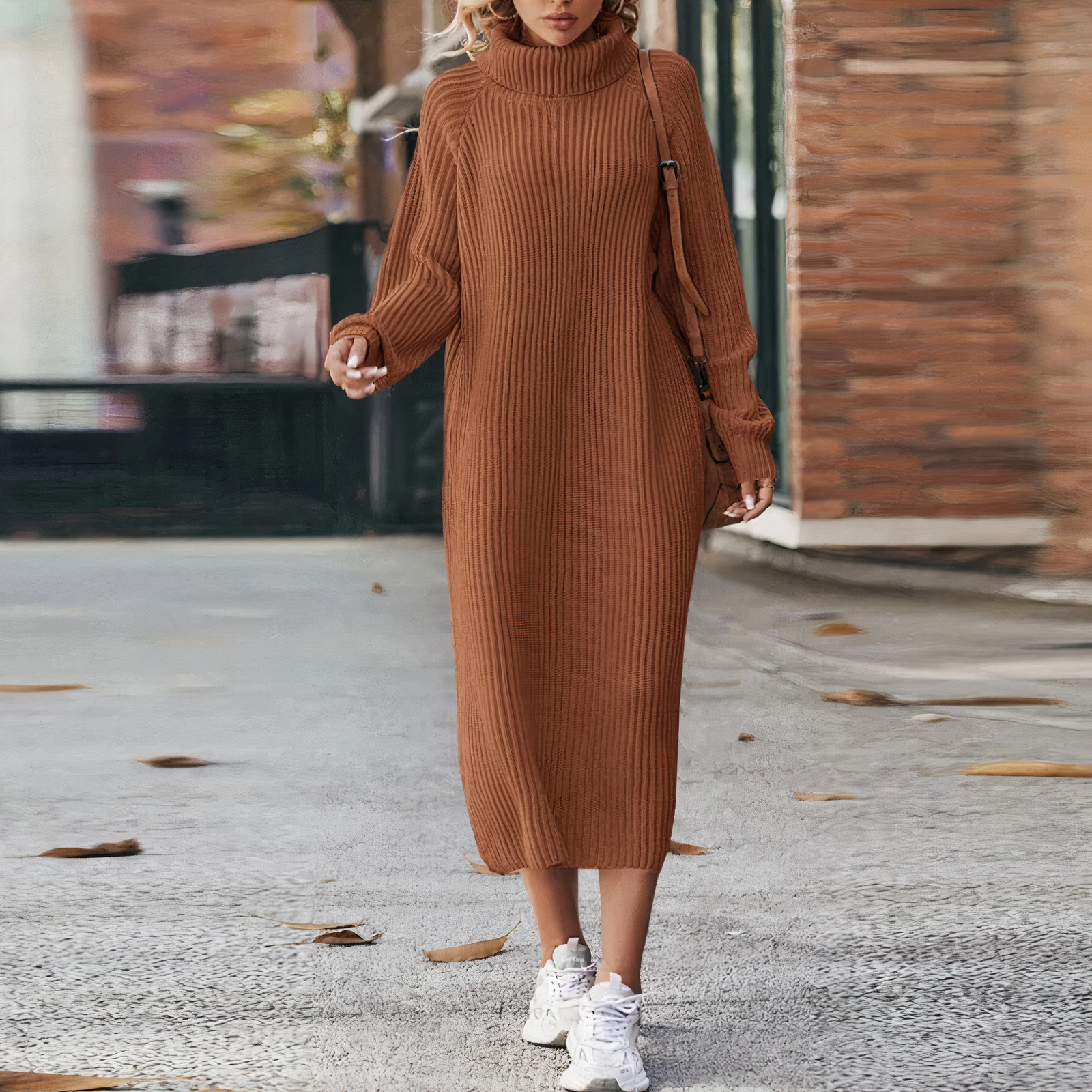 Robe Longue Femme Chic à Manches Longues 2