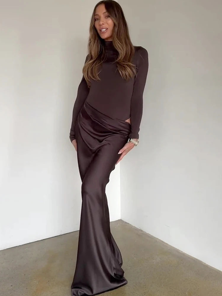 Robe Longue Femme Sans Manches Taille Haute Estivale 8