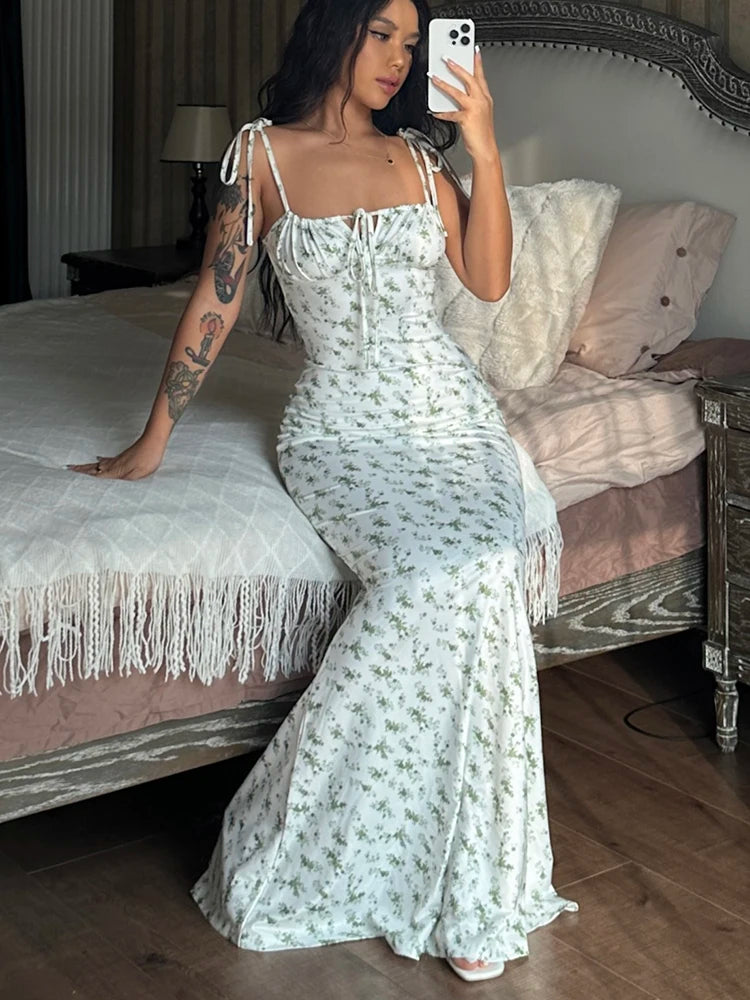 Robe Longue Femme à Fleurs Décontractée 10