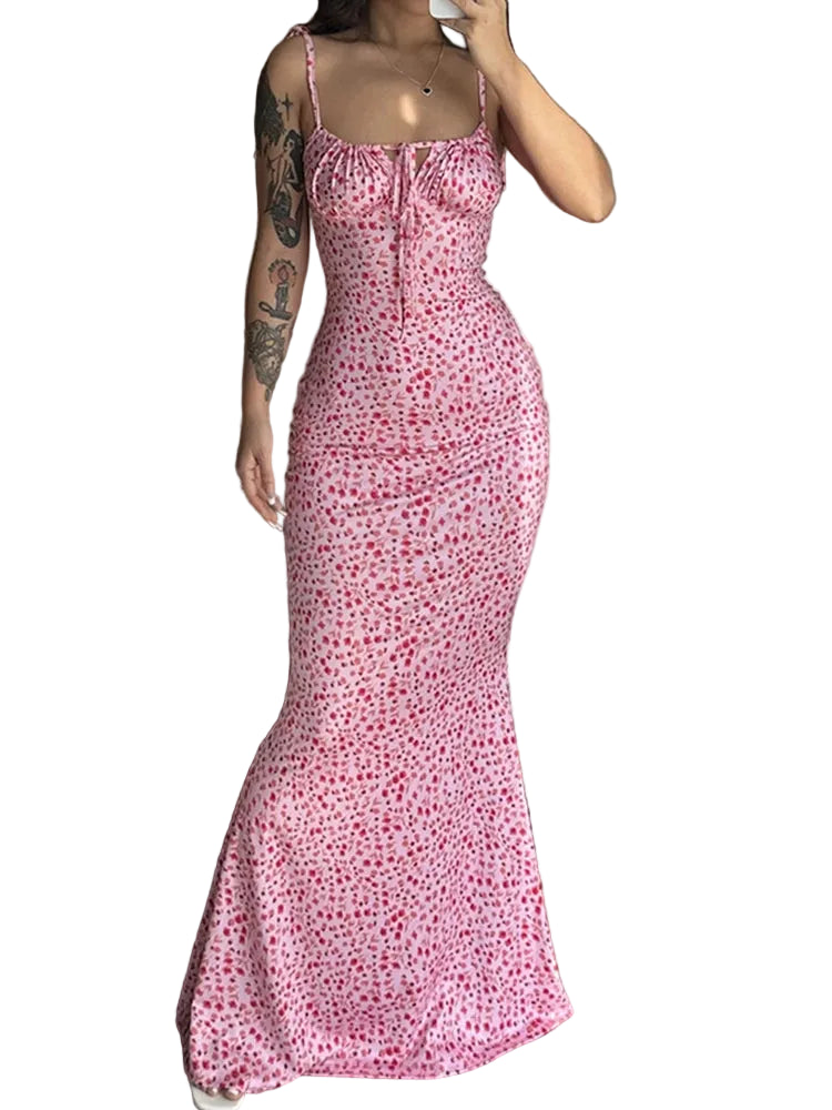 Robe Longue Femme à Fleurs Décontractée 9