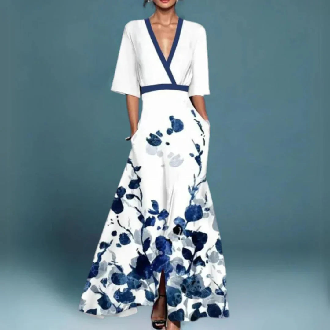 Robe Longue Fleurie pour Femmes Chic 1