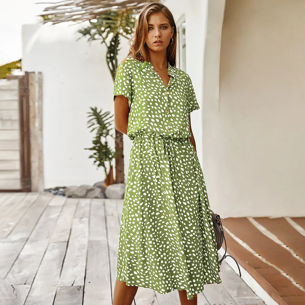 Robe Longue Vintage à Imprimé Floral pour Femmes 9