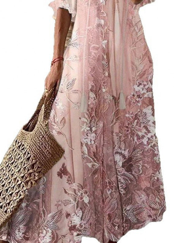 Robe Longue à Col en V pour Femme 4