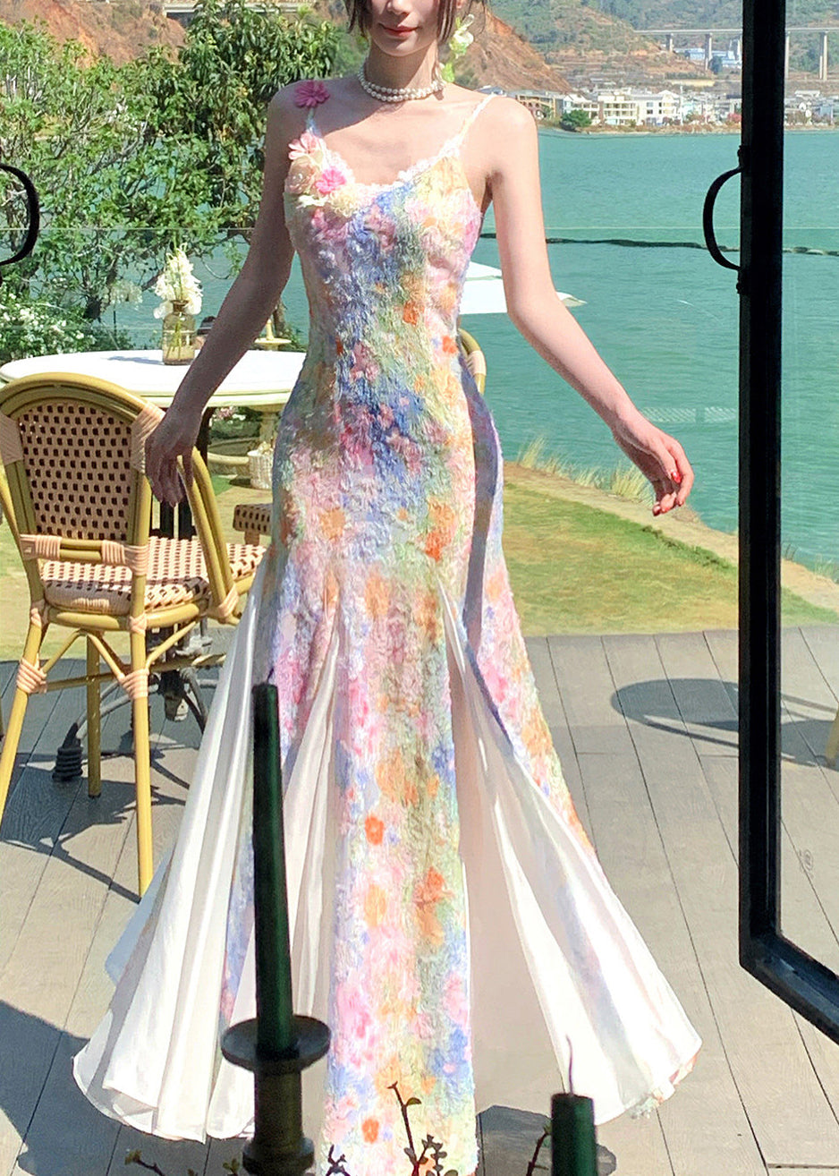 Robe Longue d'Été à Bretelles Spaghetti 1