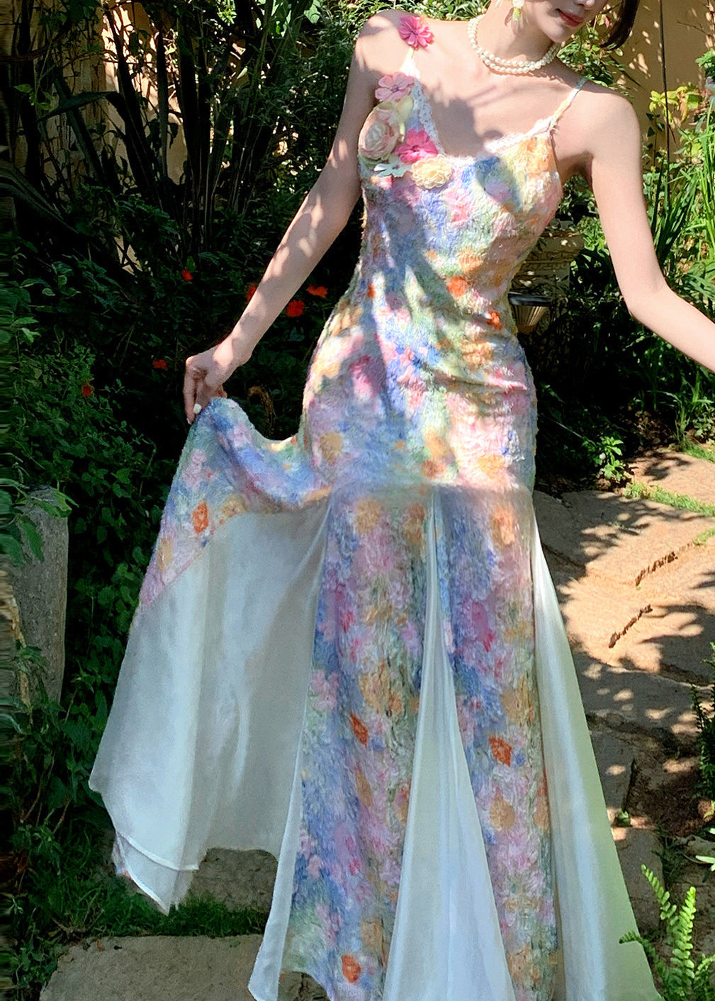 Robe Longue d'Été à Bretelles Spaghetti 2