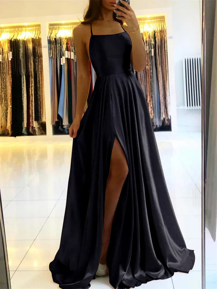 Robe Longue de Plage pour Femmes avec Fente Latérale 9