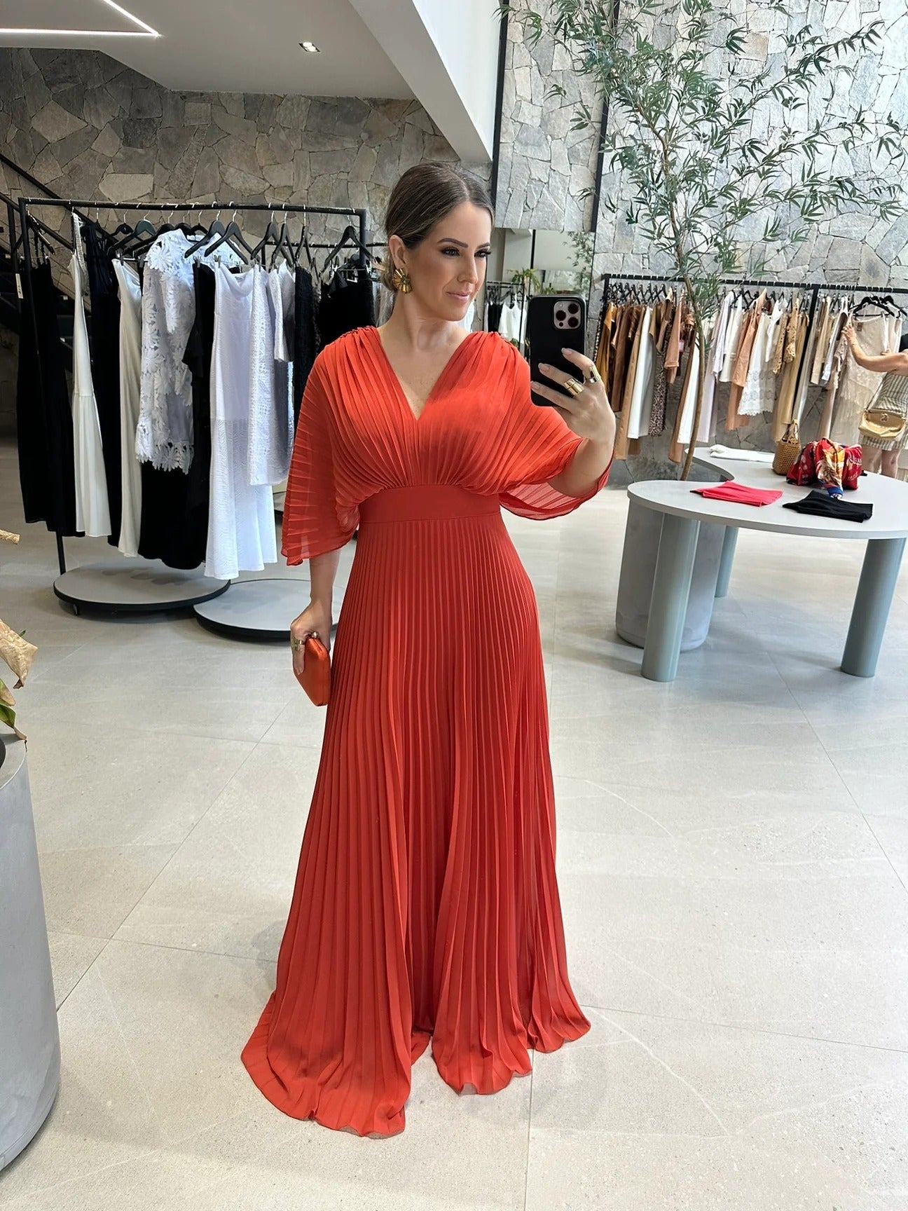 Robe Maxi Plissée Femme Chic 12