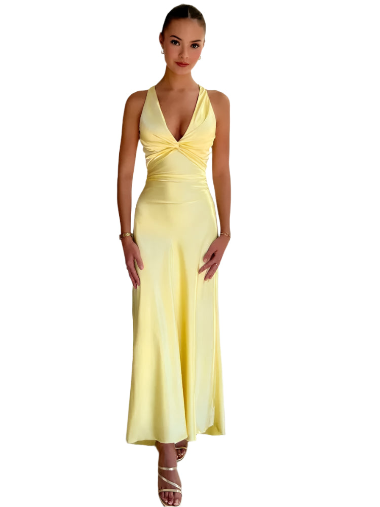 Robe Maxi Sans Manches Femme Élégante 1