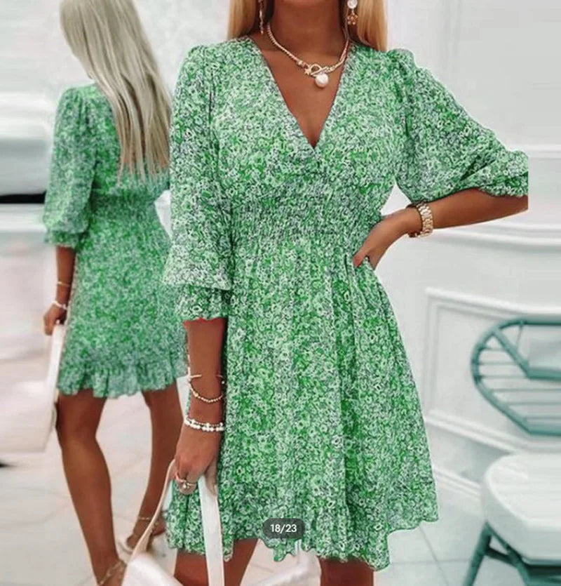 Robe Mi-Longue à Taille Haute pour Femme 1