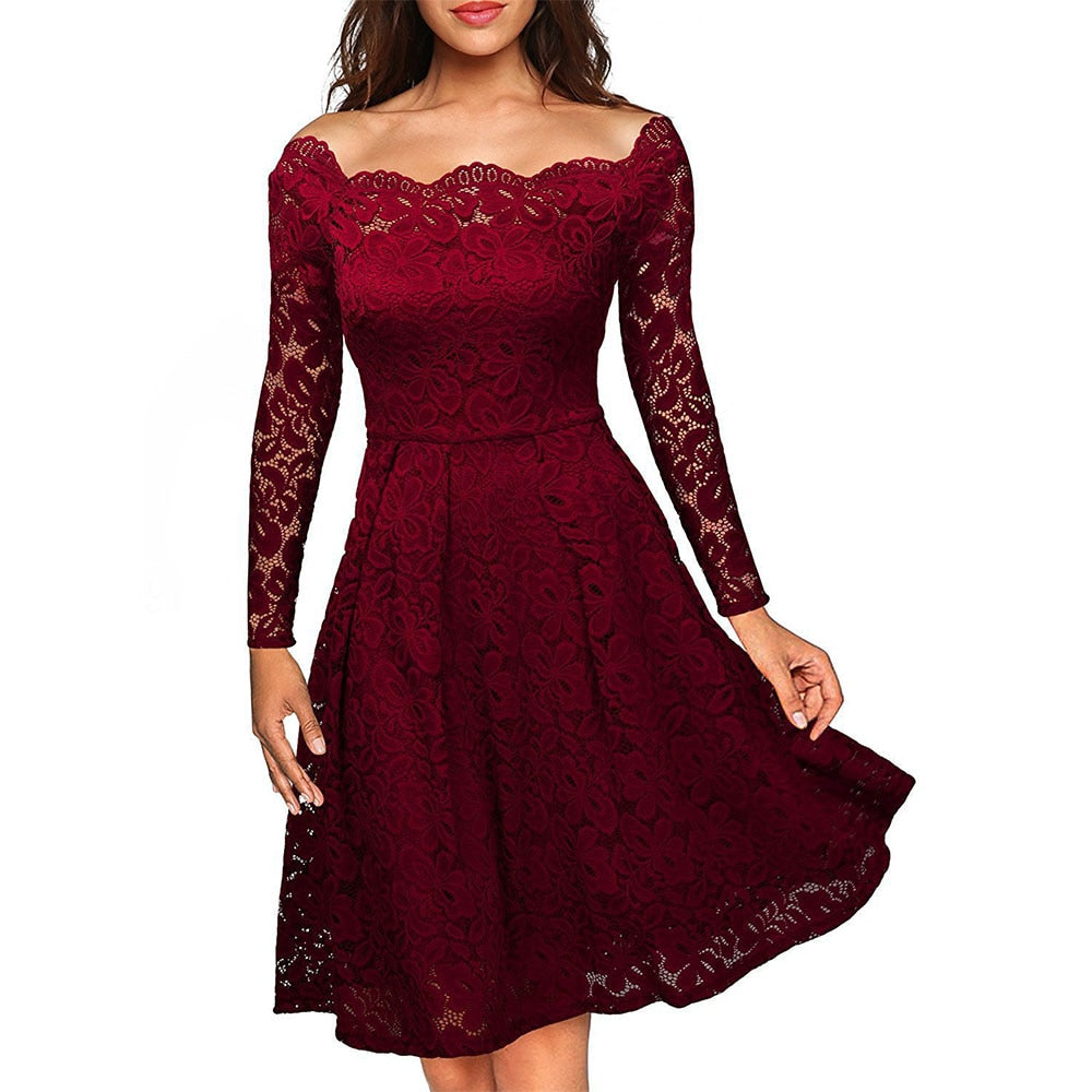 Robe Midi Élégante à Fente pour Femmes 4