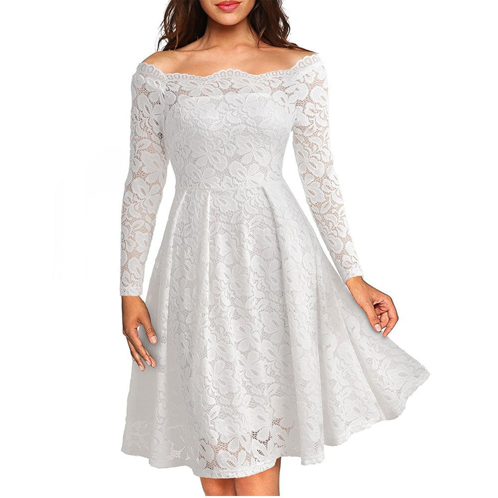 Robe Midi Élégante à Fente pour Femmes 5