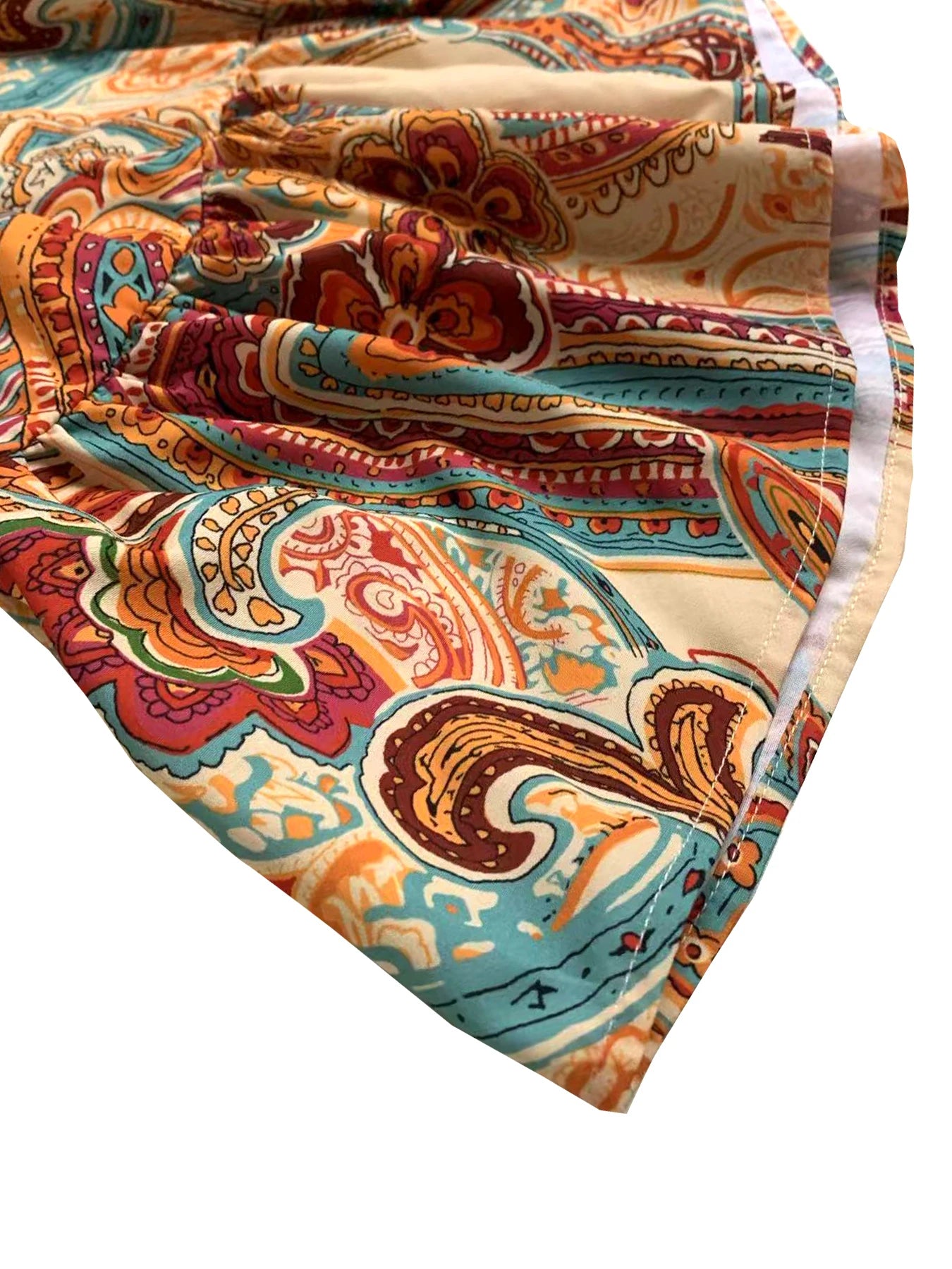 Robe Mini Décontractée à Imprimé Boho pour Femmes 4