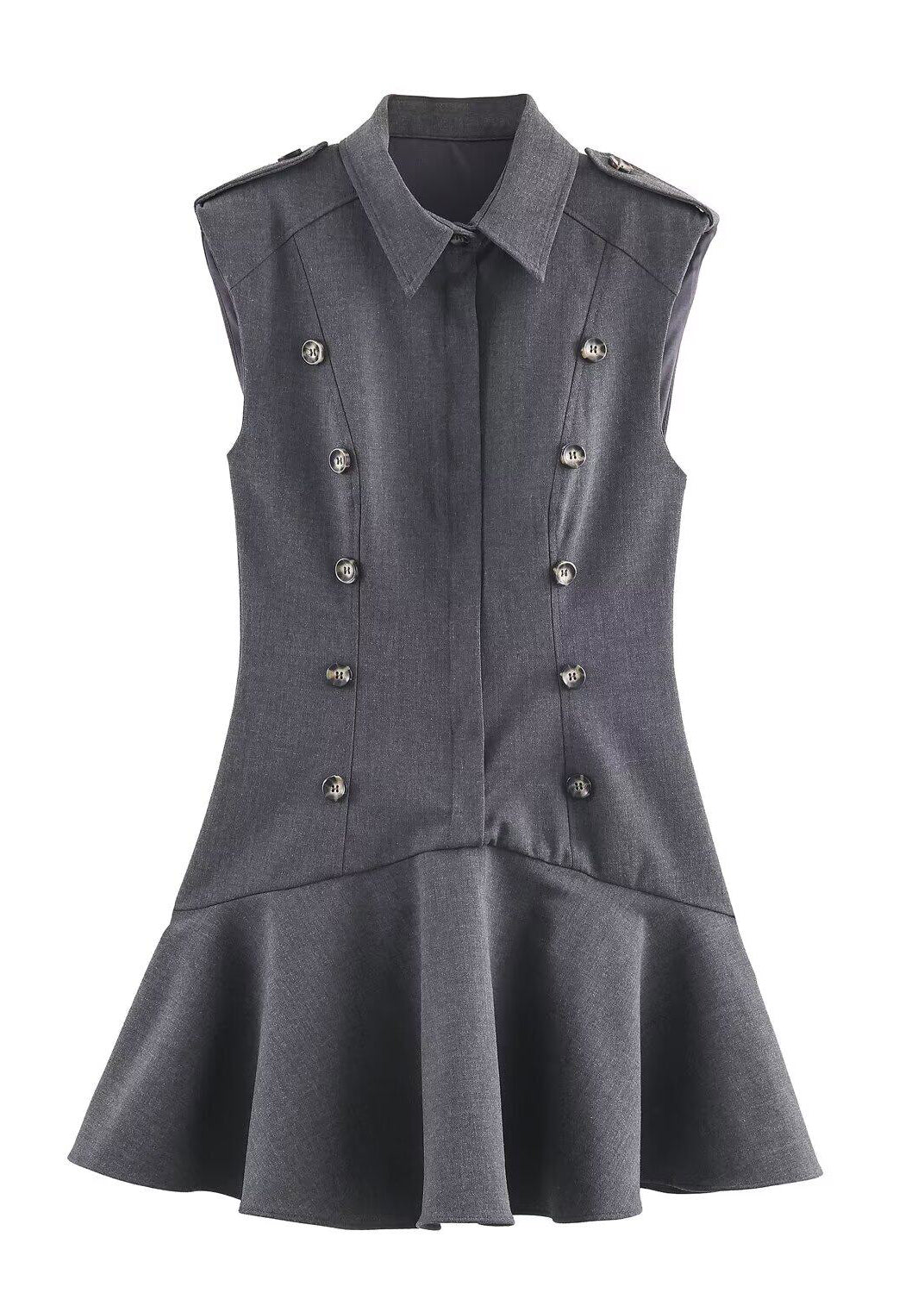 Robe Mini Femme Col Claudine Patchwork Style Estival 4