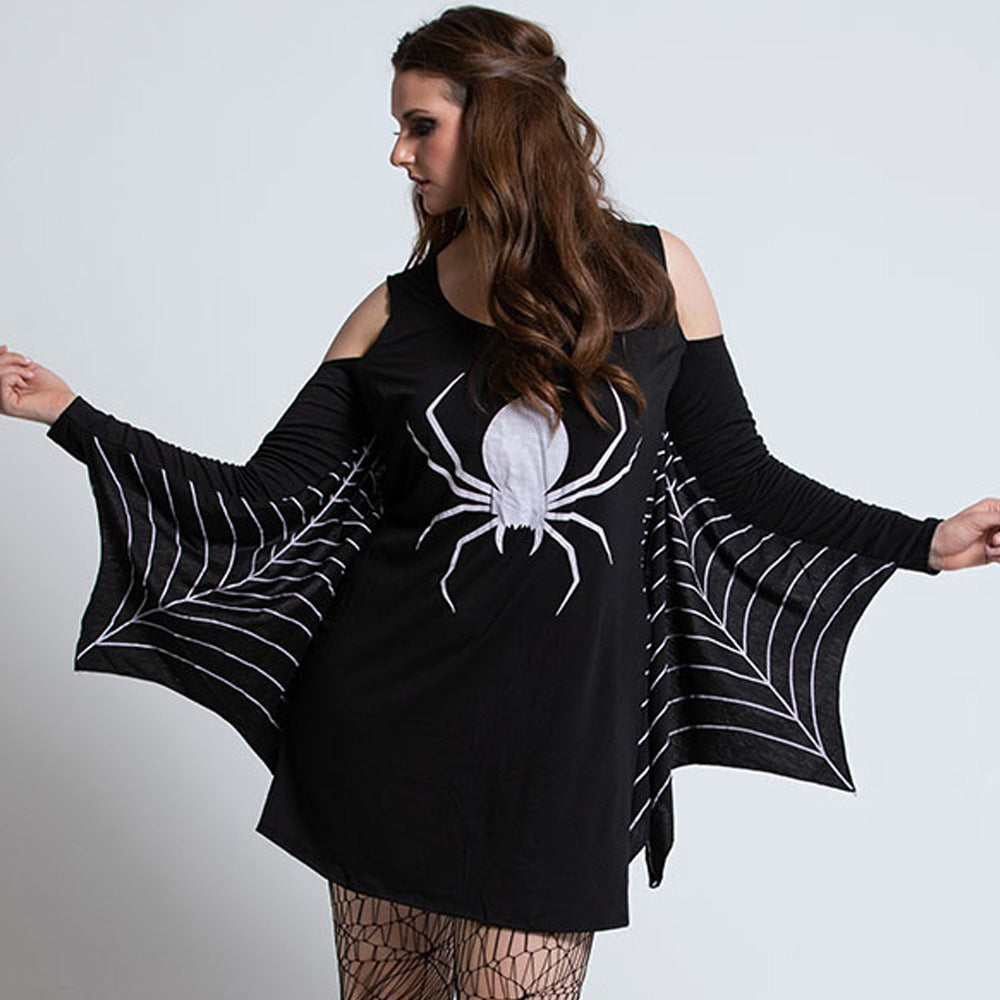 Robe Mini Halloween Gothique Araignée 2