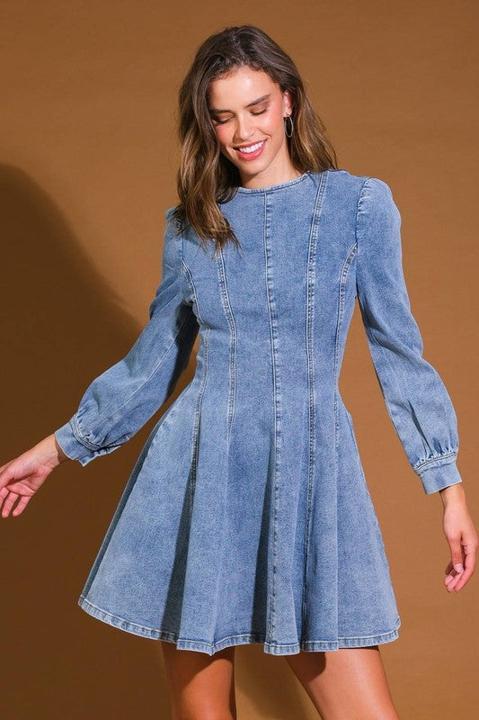 Robe Mini en Jean pour Femme Style Skater 2