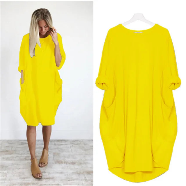 Robe Oversized Femme en Tissu Léger 9