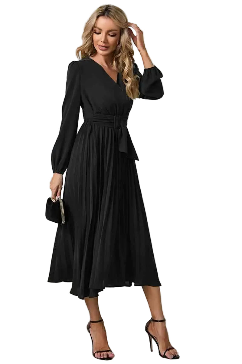 Robe Plissée Femme Chic 0