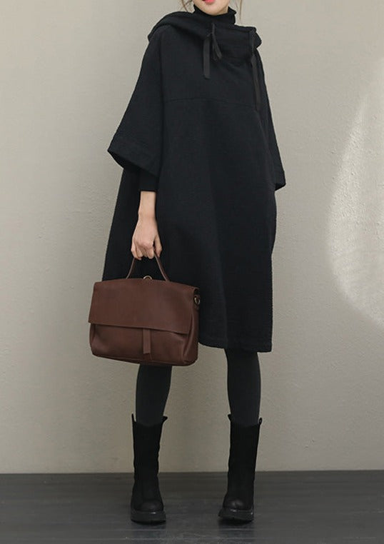 Robe à Capuche Femme Style Décontracté 1