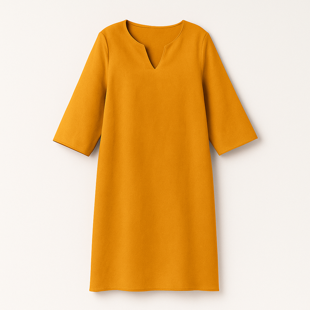 Robe d'Automne à Col en V pour Femmes 3