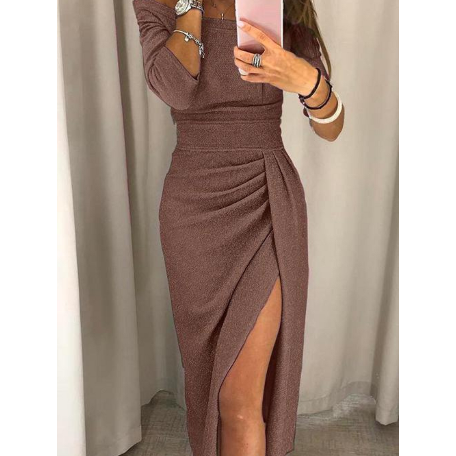 Robe d'Été à Épaules Dénudées pour Femmes 2