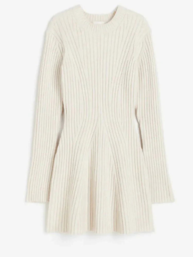 Robe d'automne Tricotée Ajustée 1