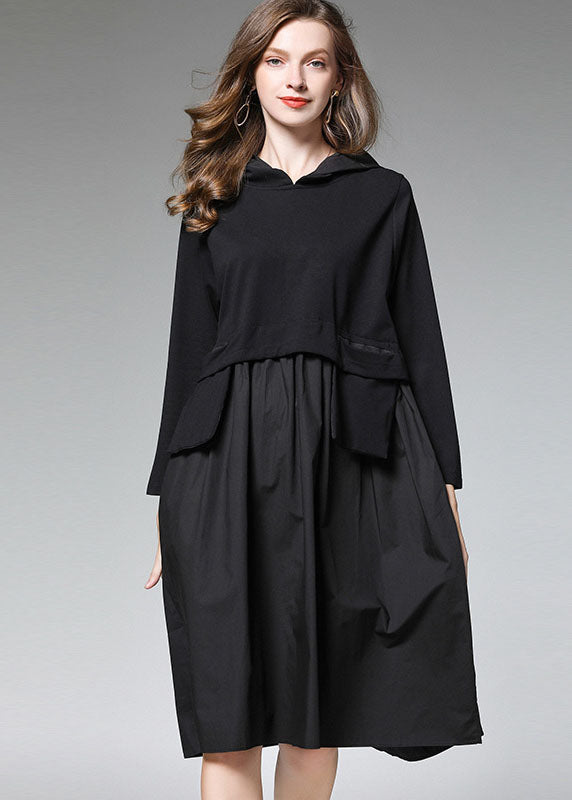 Robe d'automne à manches longues avec poches 4