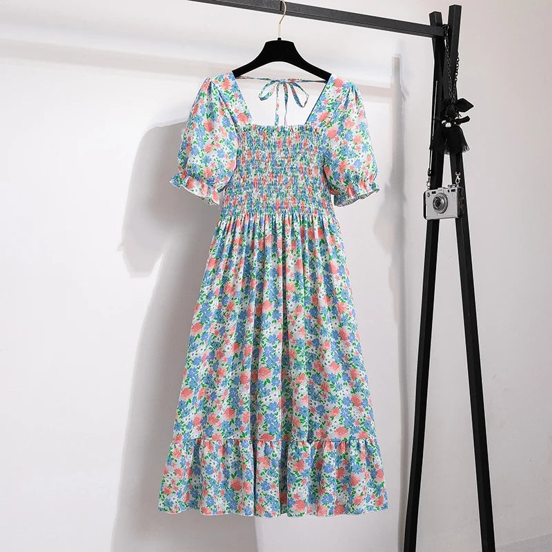 Robe d'été Bohème à Manches Courtes 21