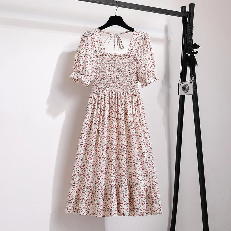 Robe d'été Bohème à Manches Courtes 9