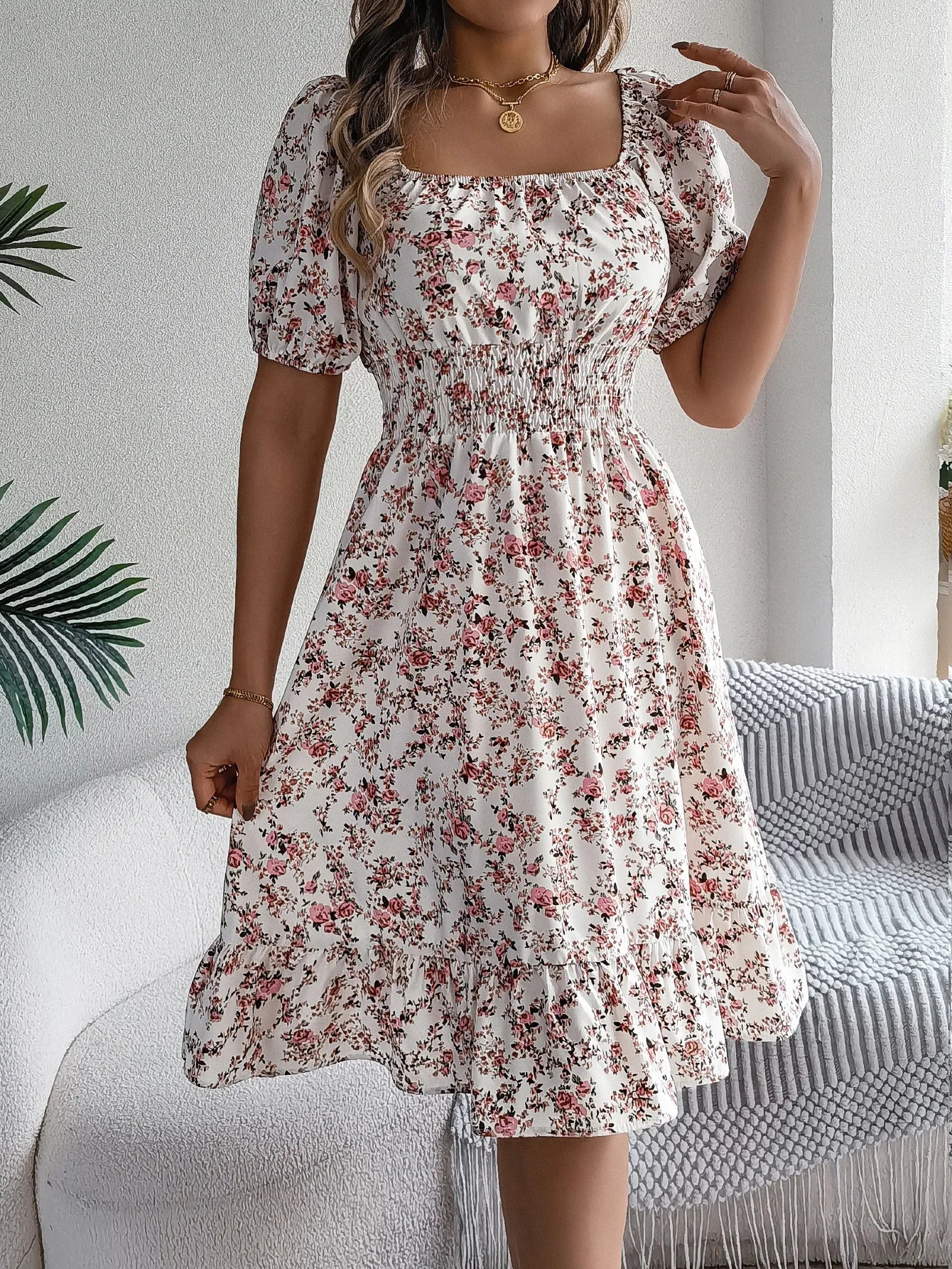 Robe d'été Femme Imprimé Floral 6